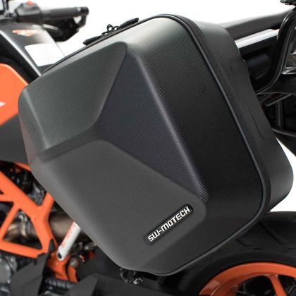 Valise SW-MOTECH KIT COMPLET URBAN ABS Noir (2x16.5 litres) - Noir