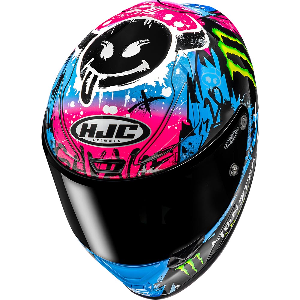 HJC - Casque RPHA 1 Quartararo Le Mans SP MC28 / Turquoise / Noir / Rose