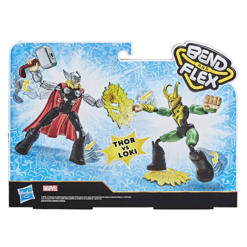 MARVEL - AVENGERS -  THOR - FIGURINE BEND AND FLEX THOR VS LOKI