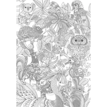 Idena Ausmalposter Tiere, ca. 59,4 x 84 cm