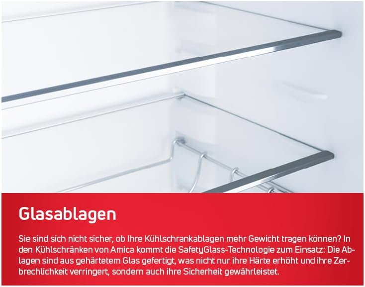 Amica AKG 3840 W Kühl-/Gefrierkombination/Doppeltürer / 144(H) x 47,4(B) / Weiß/Weniger Abtauen dank FrostControl
