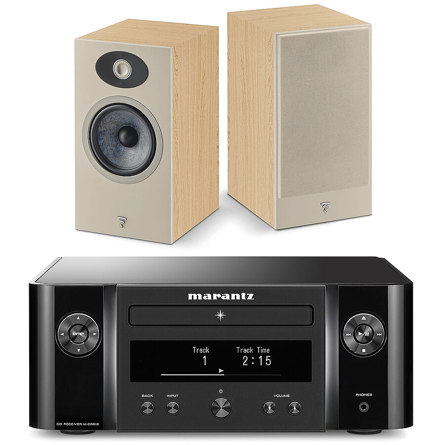 Marantz Melody X M-CR612 Noir + Focal Theva N°1 Light Wood