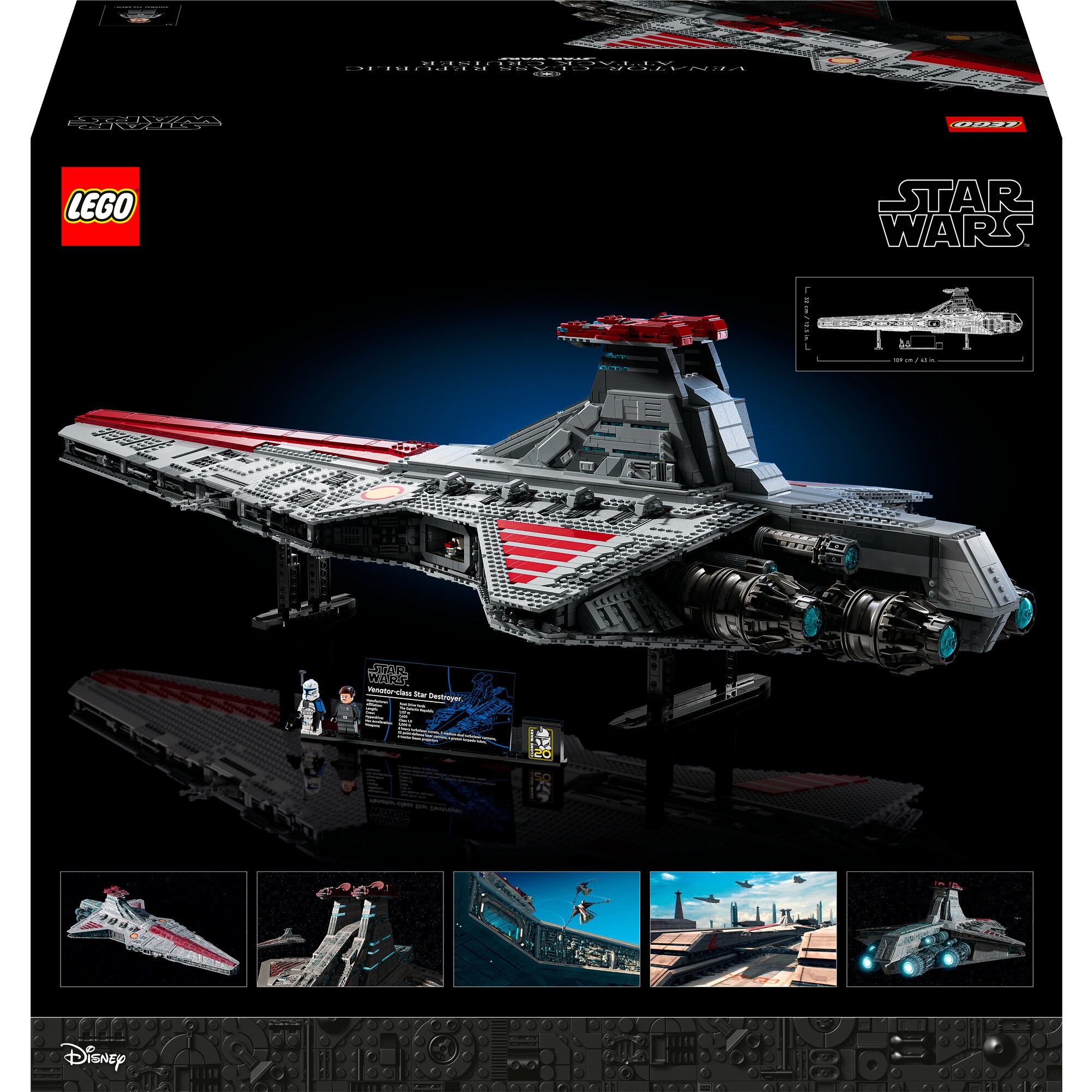 LEGO Konstruktionsspielzeug Star Wars Republikanischer Angriffskreuzer der Venator-Klasse