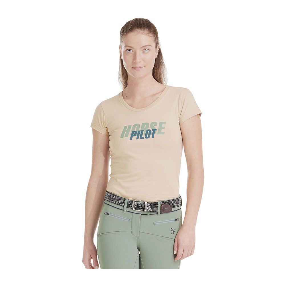 Horse Pilot TEAM - Tee-shirt Femme sand