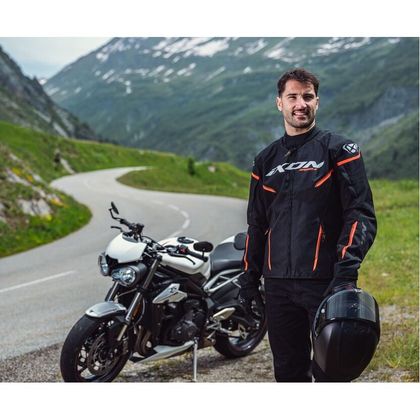 Blouson Ixon STRIKER 2 - Noir / Blanc