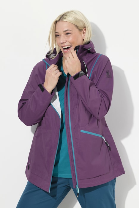 Funktionsjacke, wasserdicht, 2-Wege-Zipper, Reflektor