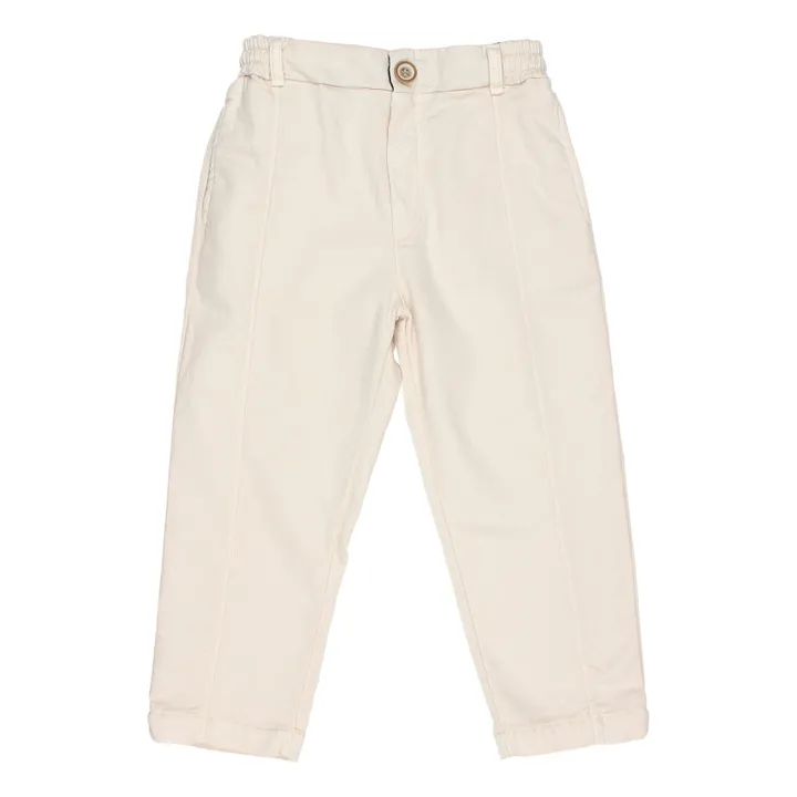 Búho Pantalon Droit Molletonné | Ecru