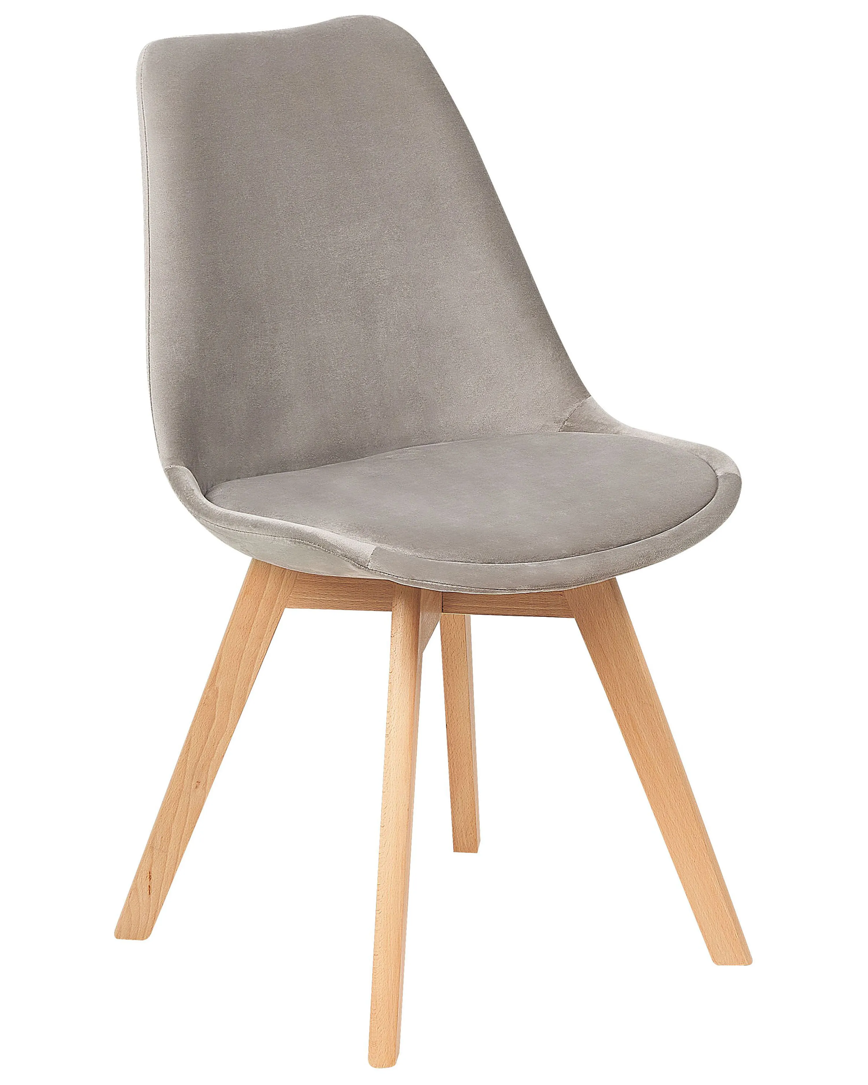 Set van 2 eetkamerstoelen DAKOTA II Fluweel Taupe