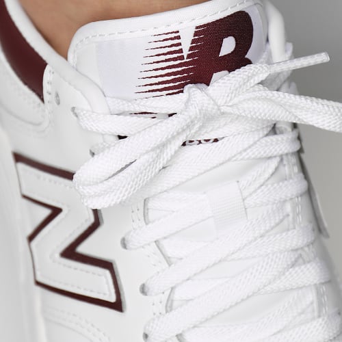 Baskets 480 BB480LDB White Burgundy