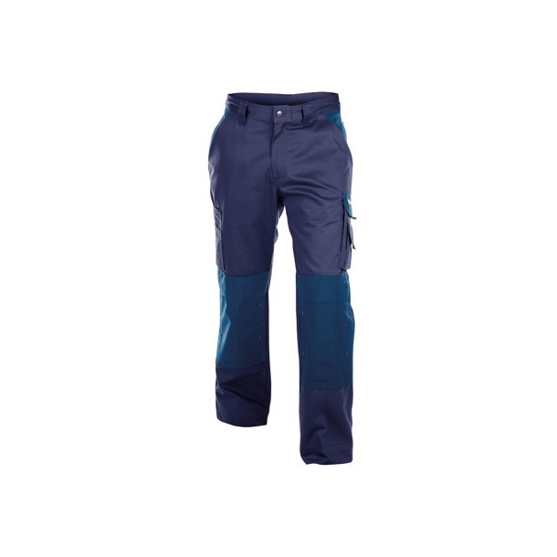 200426 Dassy ® Boston to farvet arbejdsbukser med knælommer Navy kongeblå 300 g