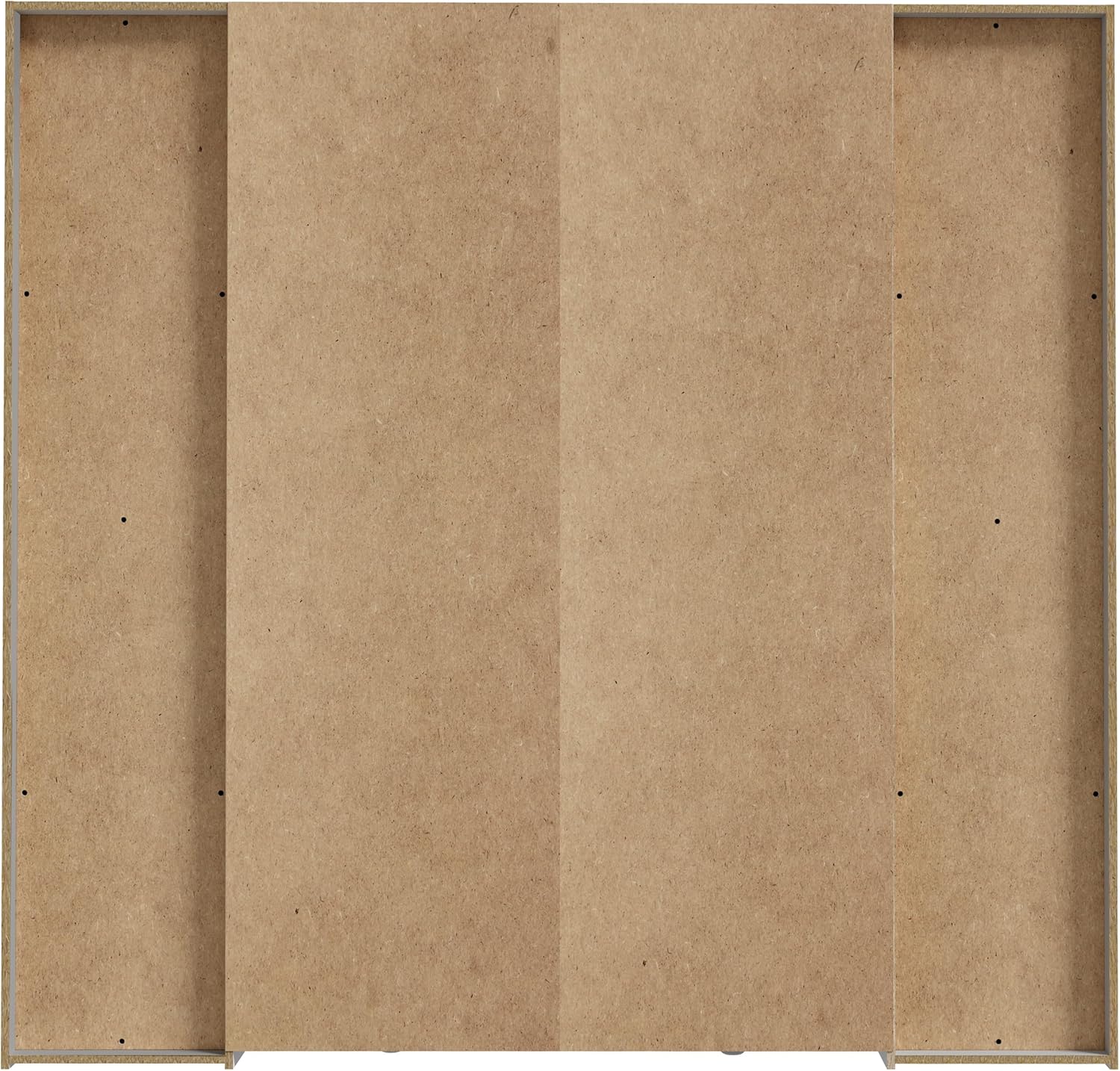 Forte Ginger Kleiderschrank 200, moderner Schrank mit 4 Türen und vielen Einlegeböden, Dreh-/Schwebetüren, Holzwerkstoff, Artisan Eiche/Weiß, 200,1 cm breit, 190,5 cm hoch, 61,6 cm tief