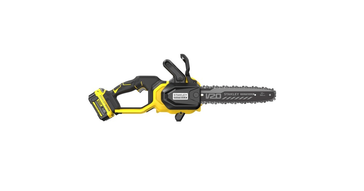 StanleyFATMAX 20V Brushless kettingzaag  (Geel/zwart, 30 cm, accu en lader inbegrepen)