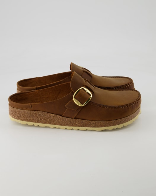 Birkenstock Buckley Leoi Pantoletten in Braun