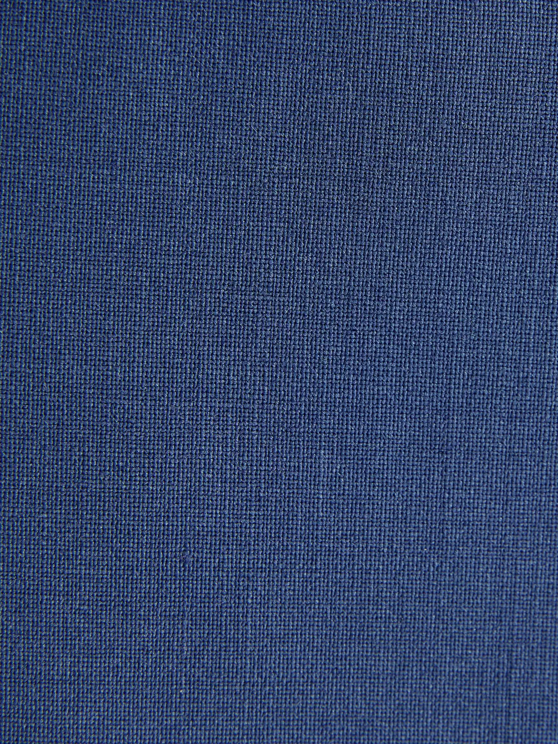 Blauw - Regular Fit Wool Blend Motionflex Waistcoat