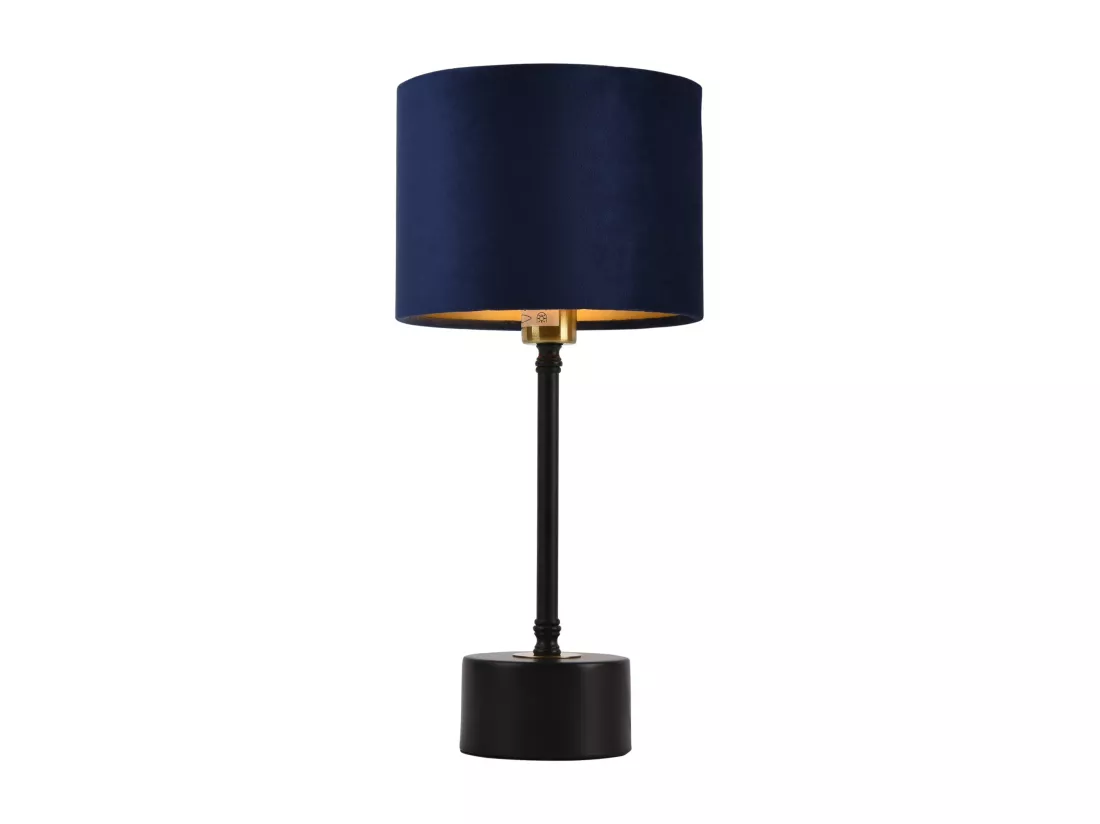 Lampe de table lampe métal bleue 18 x 18 x 39 cm 03_0002511