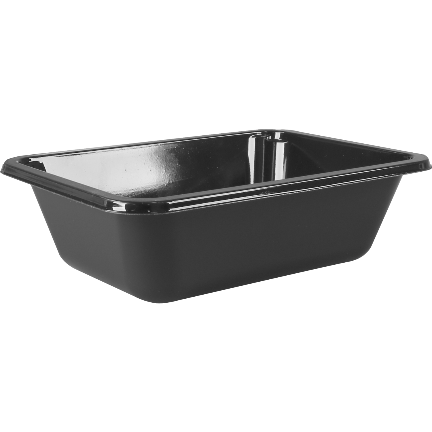 Schaal, cPET, 665ml, 171x127x49mm, zwart