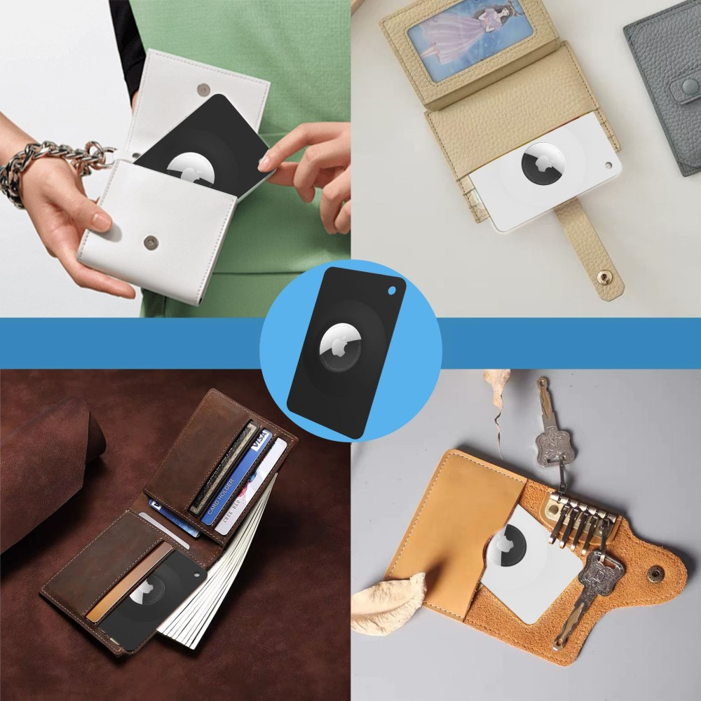 Apple AirTag Silikon Hülle in Kartenform - Weiss