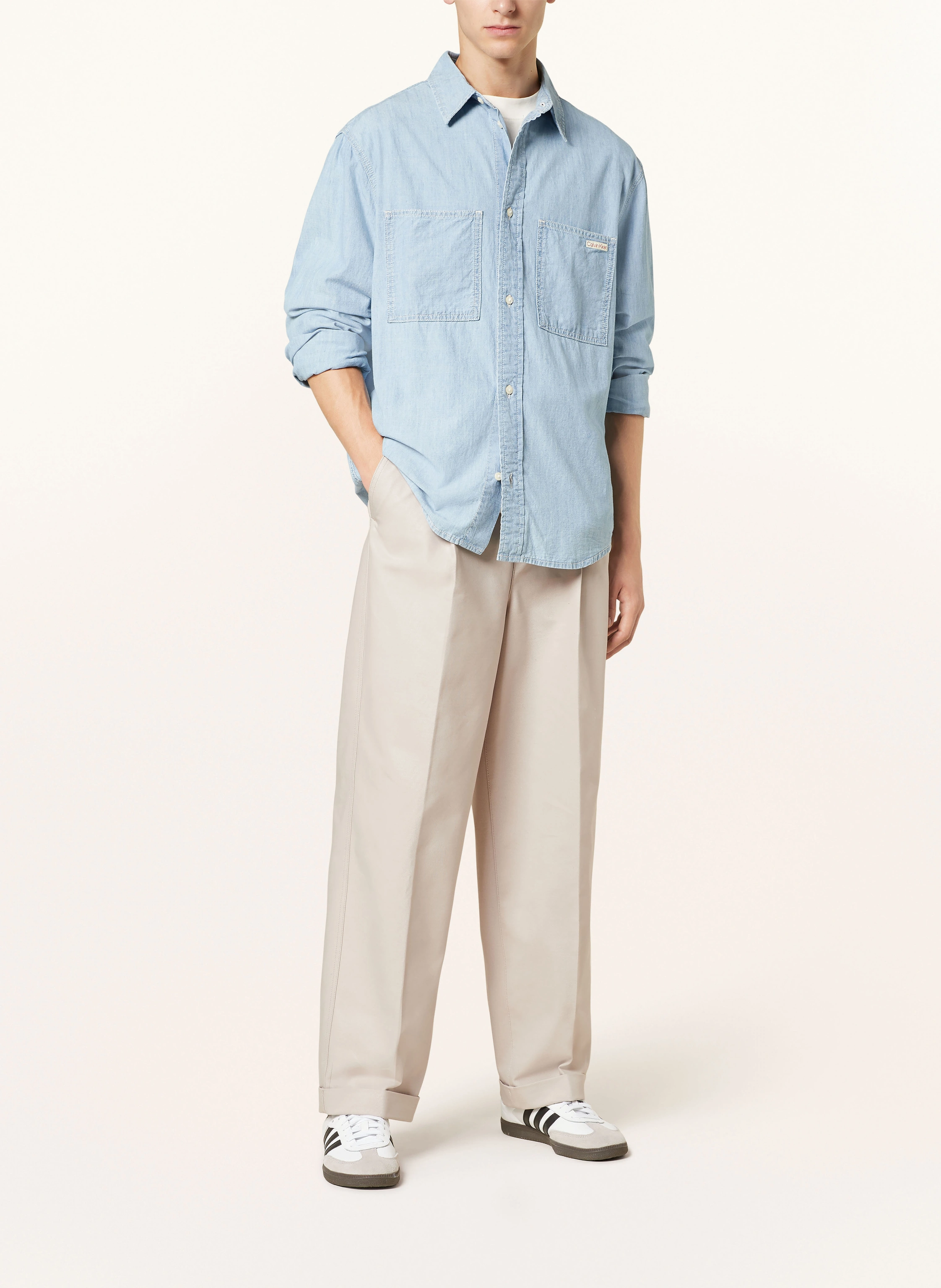 Calvin Klein Jeans Hemd Comfort Fit in Jeansoptik