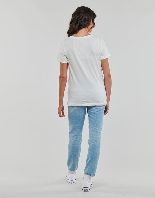Only - ONLKITA S/S LOGO TOP - Blanc