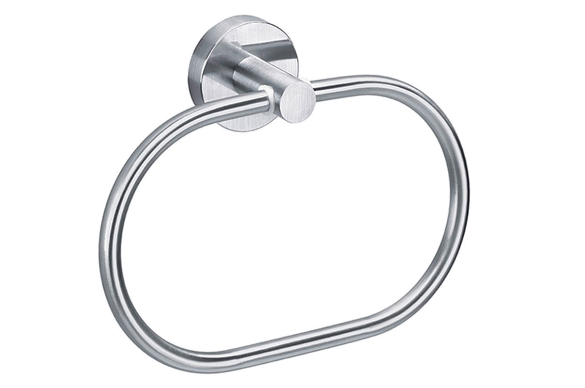 Tesa Moon Handtuchring Edelstahloptik