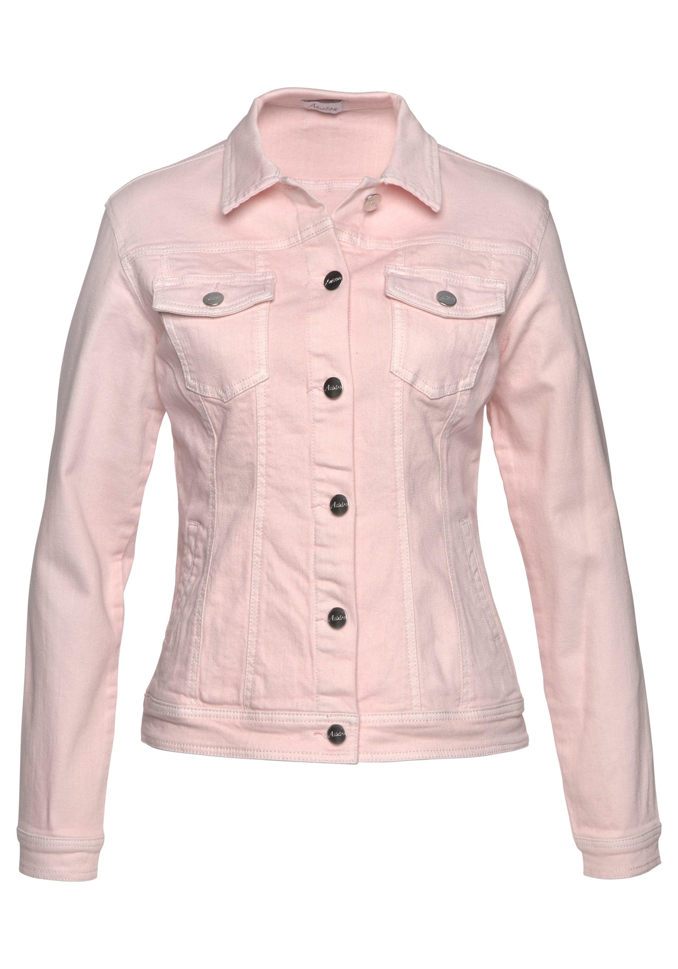 Aniston CASUAL Jeansjacke in zartem Pastell