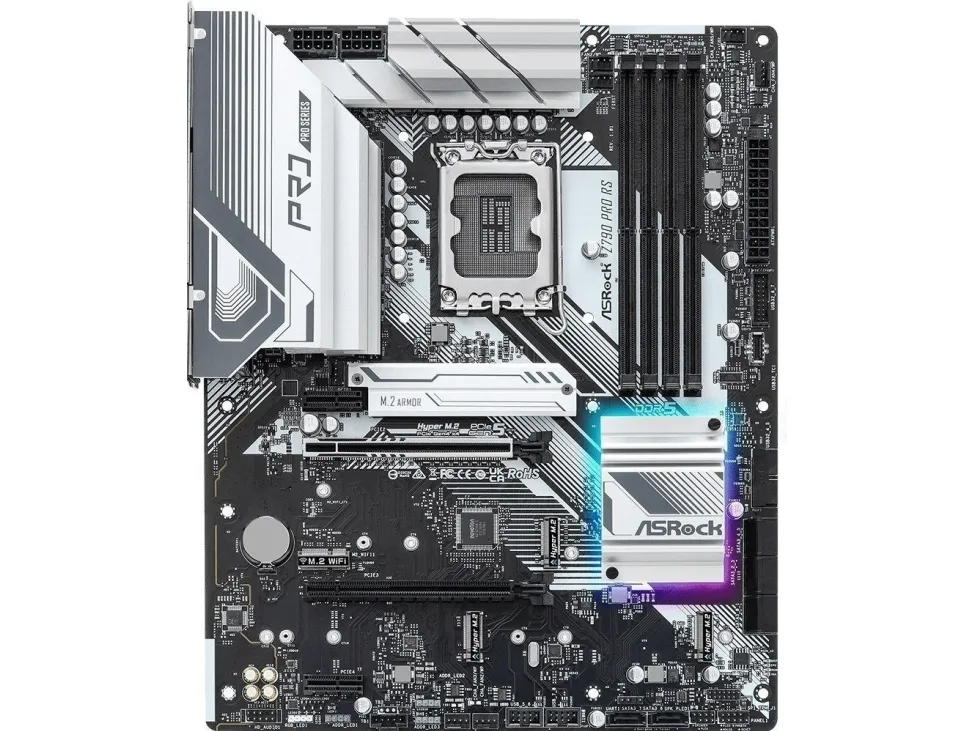 ASRock Z790 PRO RS - Bundkort - LGA1700 sokkel - Z790 chipset - onboard grafik (CPU påkrævet) - HD Audio (8-kanaler)