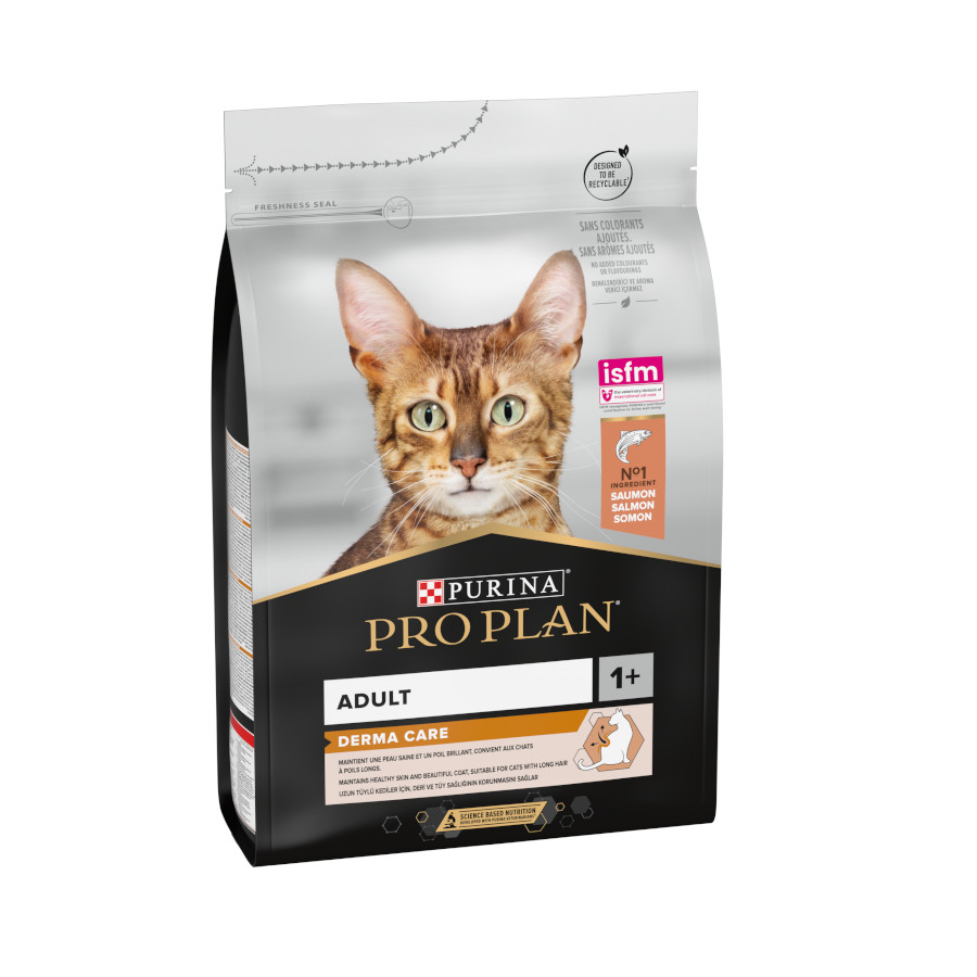 Ração para gatos Pro Plan Adult OptiDerma Salmão