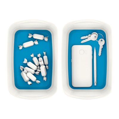 Leitz MyBox - Bac de rangement - blanc/bleu