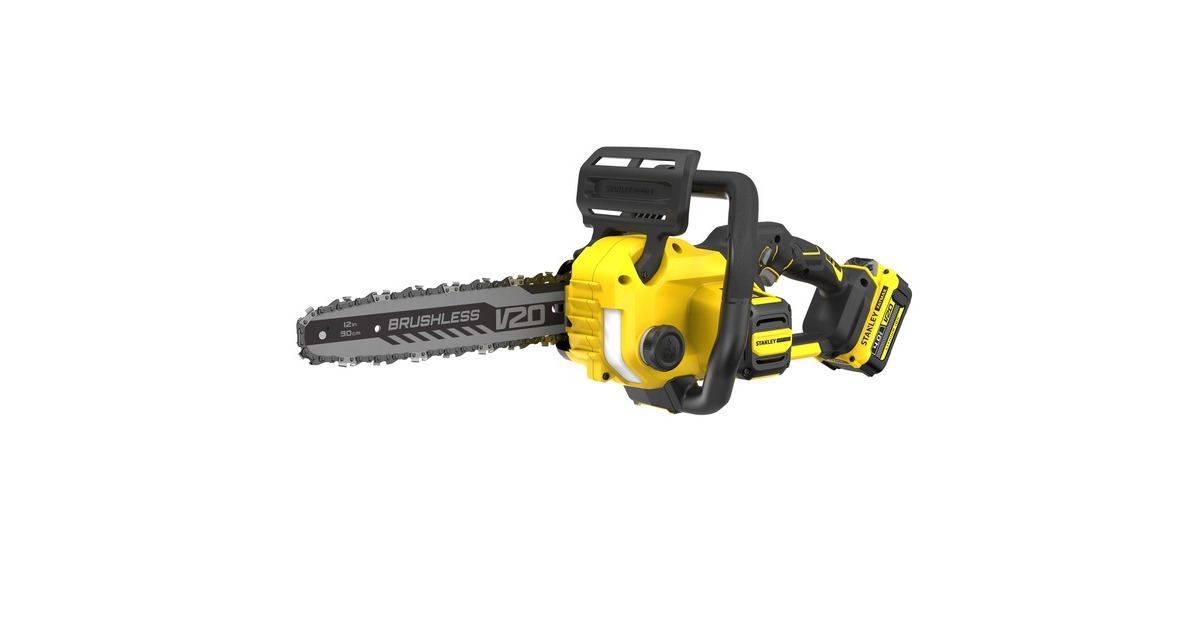 StanleyFATMAX 20V Brushless kettingzaag  (Geel/zwart, 30 cm, accu en lader inbegrepen)