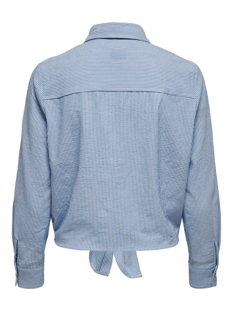 ONLY  ONLLECEY LS STRIPE KNOT DNM SHIRT N