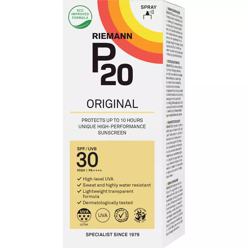 P20 Riemann Original Sun Protection Spray SPF 30 - 200 ml