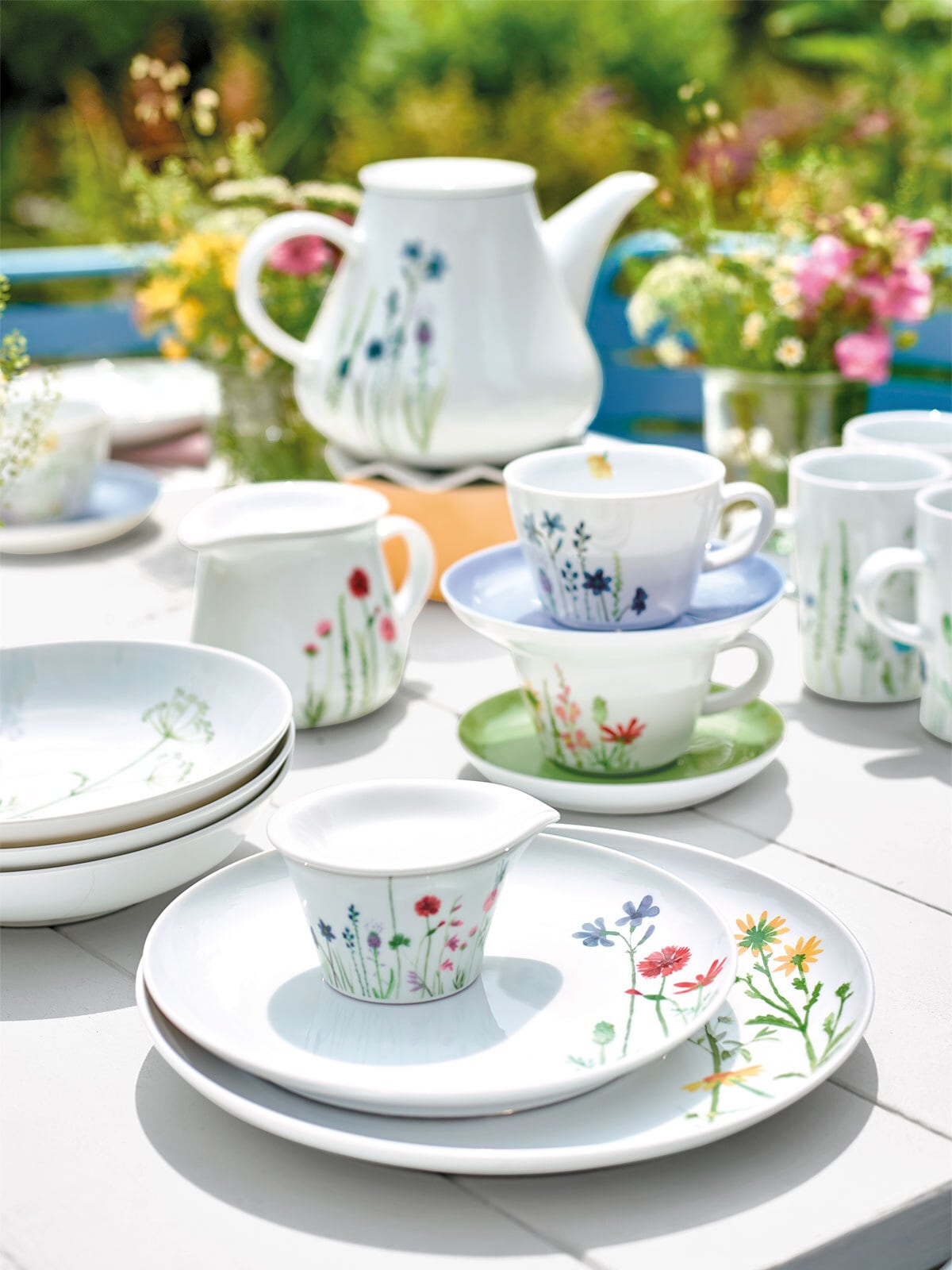 KAHLA Espressotasse FIVE SENSES Weiß mit Blumendekor