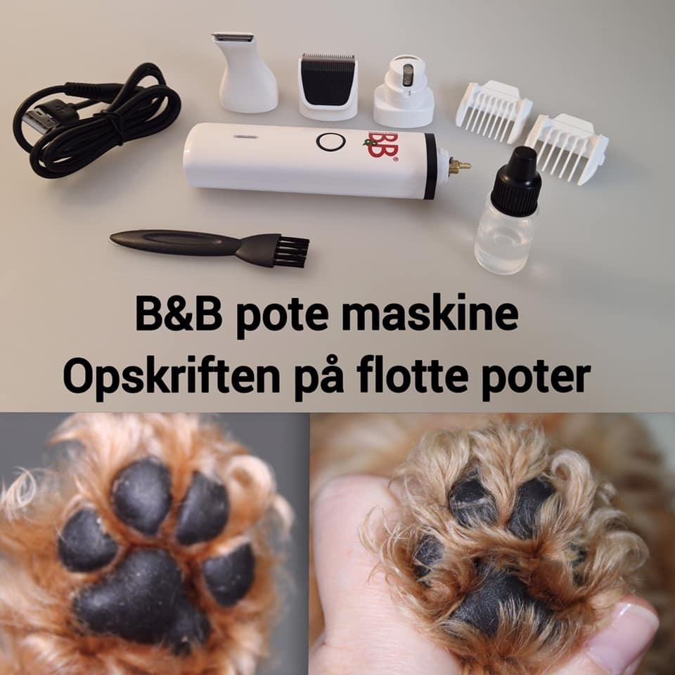 B&B - Pote klippe maskinetrimmer2 i1 neglefil og trimmer