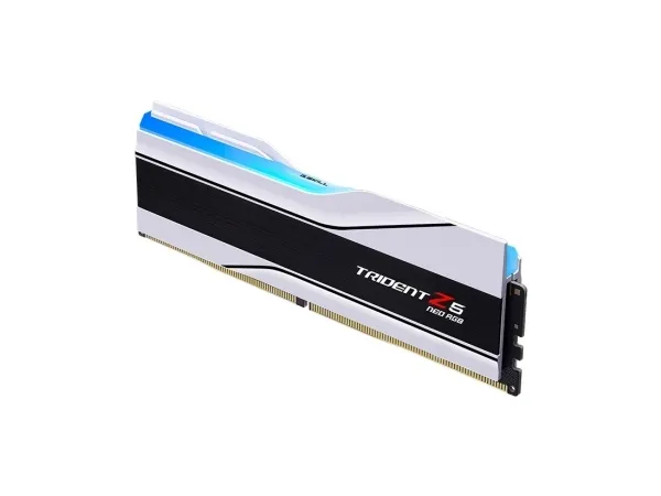 G.Skill Trident Z5 Neo RGB - DDR5 - sæt - 32 GB: 2 x 16 GB - DIMM 288-PIN - 6400 MHz / PC5-51200 - CL32 - 1.4 V - ikke bufferet - on-die ECC - hvid