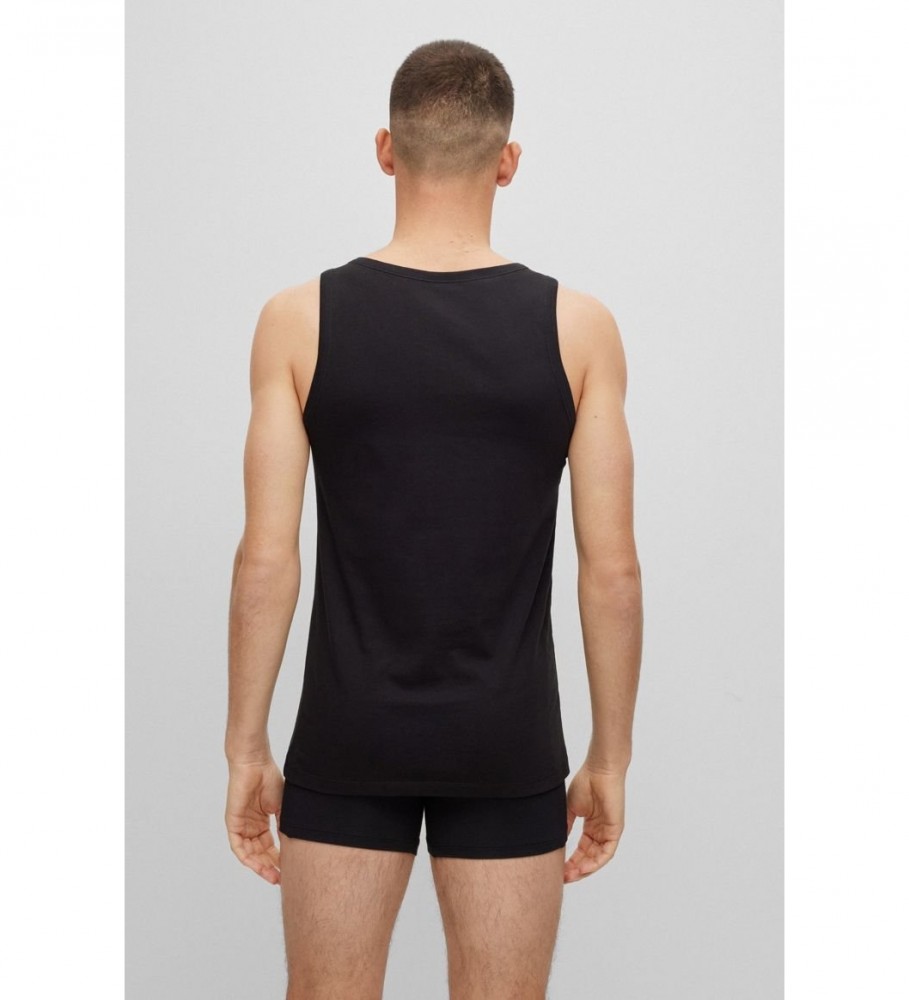 Camiseta sem mangas BOSS Classic 3P 10243514 01 Preta