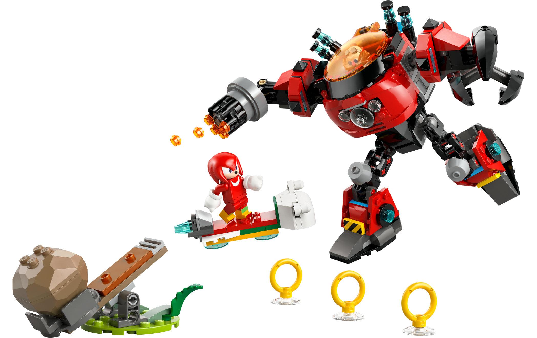 Sonic Knuckles vs. Dr. Eggmans Egg Crusher Mech 77005Sonic Spielset mit Gamer-Fanartikeln
