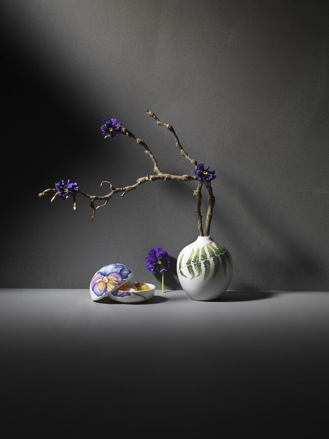 Royal Copenhagen Bonbonniere - Stedmoderblomst Multi