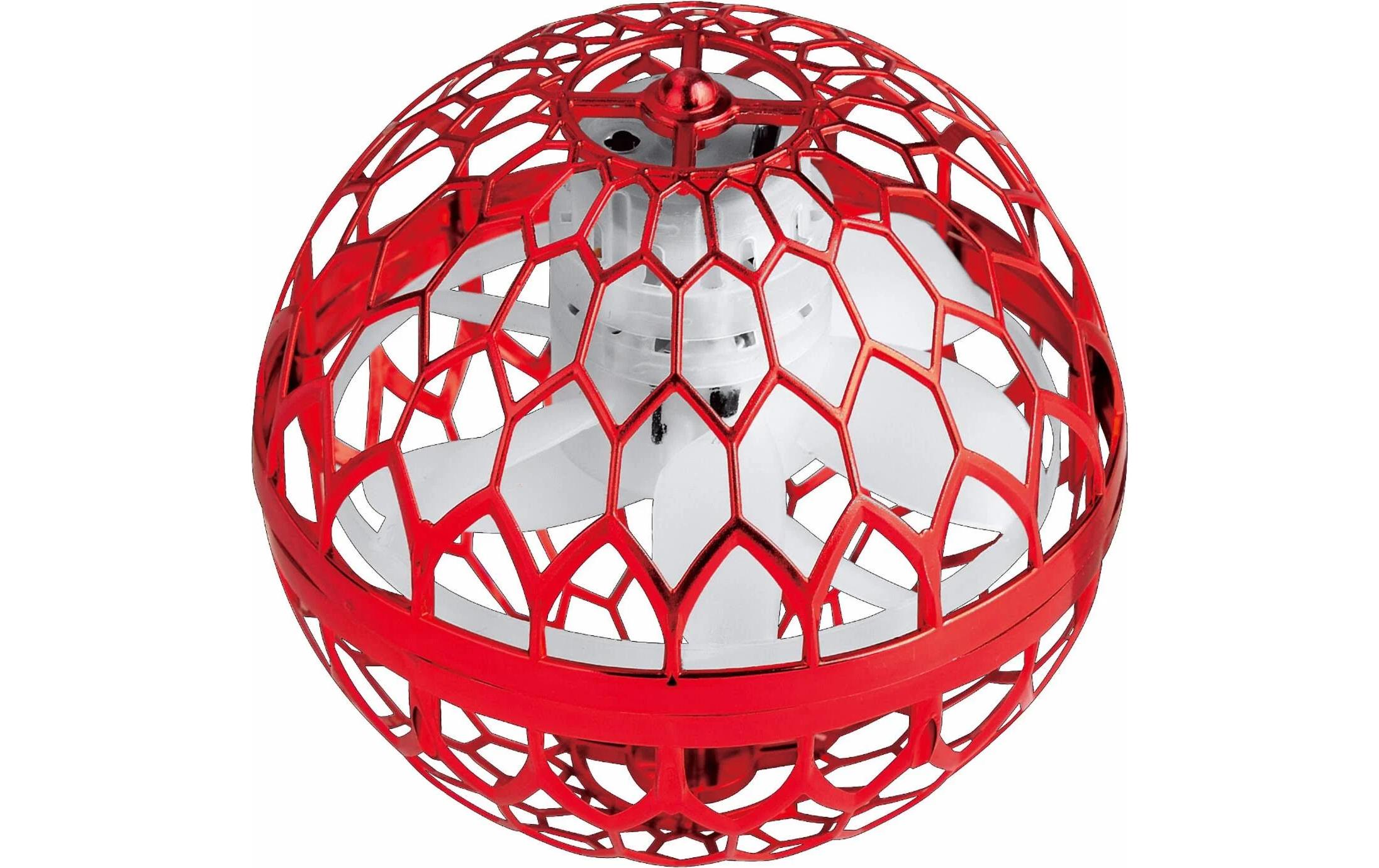 Magic Hover – fliegende Kugel 96 mm RotMagische fliegende Kugel mit Gyroskop und LED-Beleuchtung