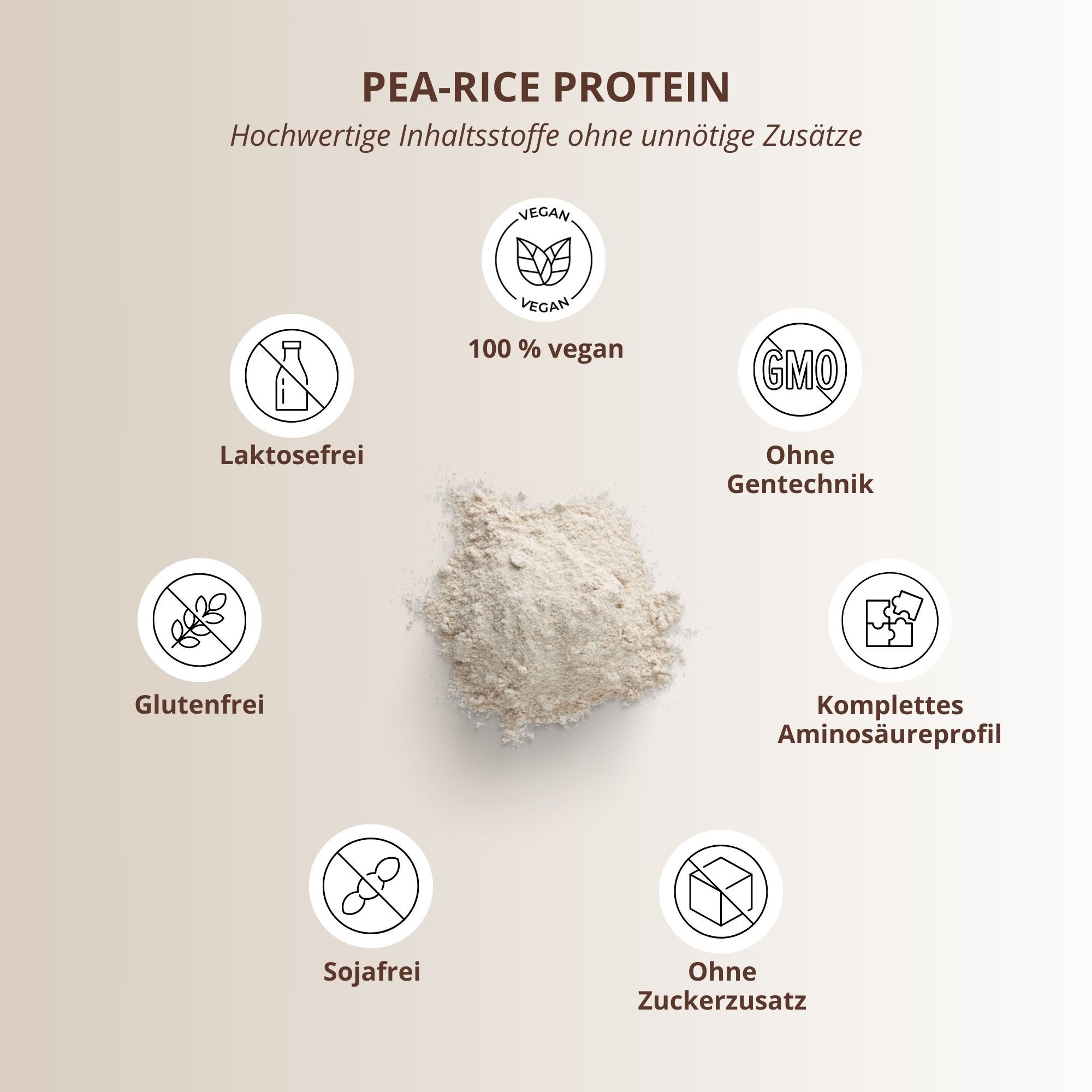 Nutri+ Erbsenprotein + Reisprotein 1kg - Pea Rice Protein