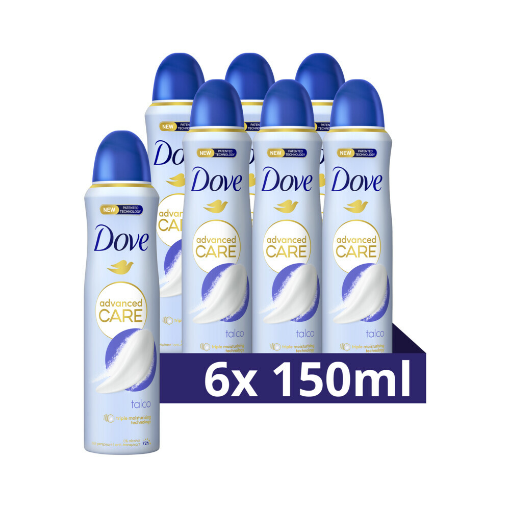 6x Dove Deodorant Spray Talco150 ml