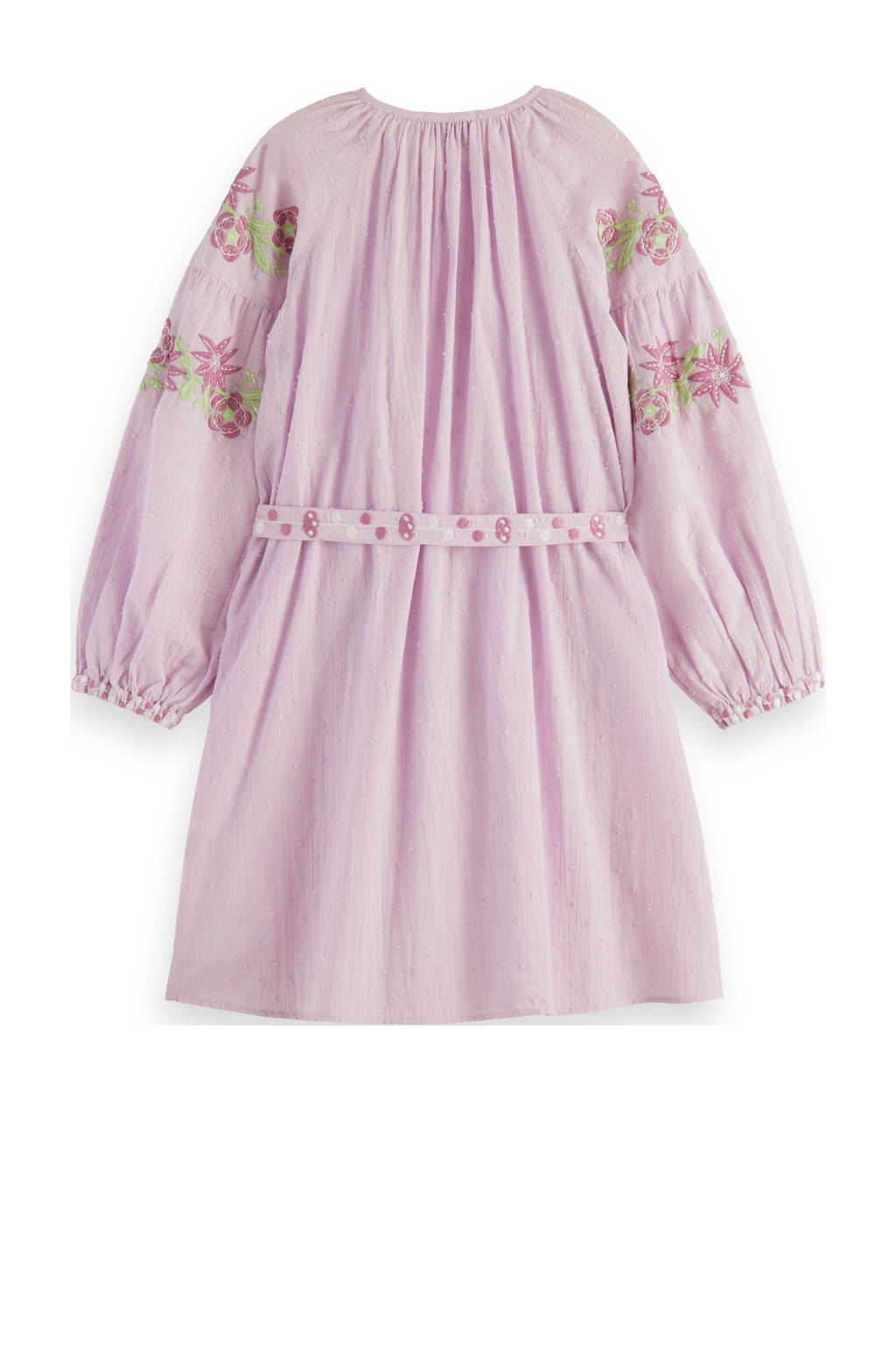 Scotch & Soda A-lijn jurk van katoen roze