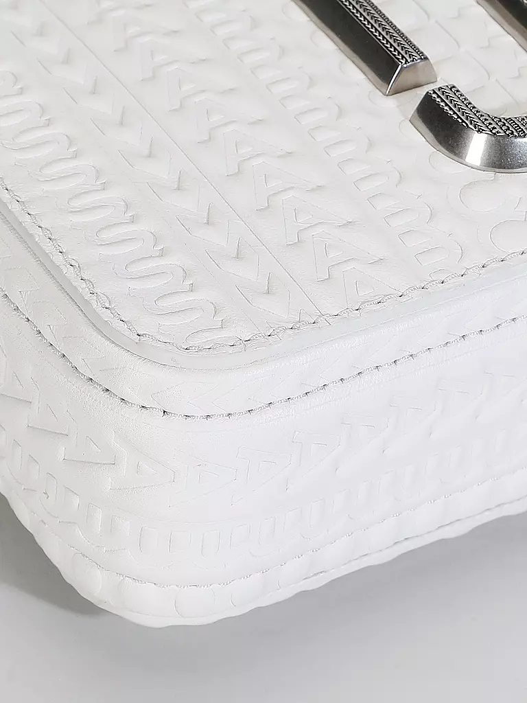 MARC JACOBS Ledertasche - Mini Bag THE SNAPSHOT weiss