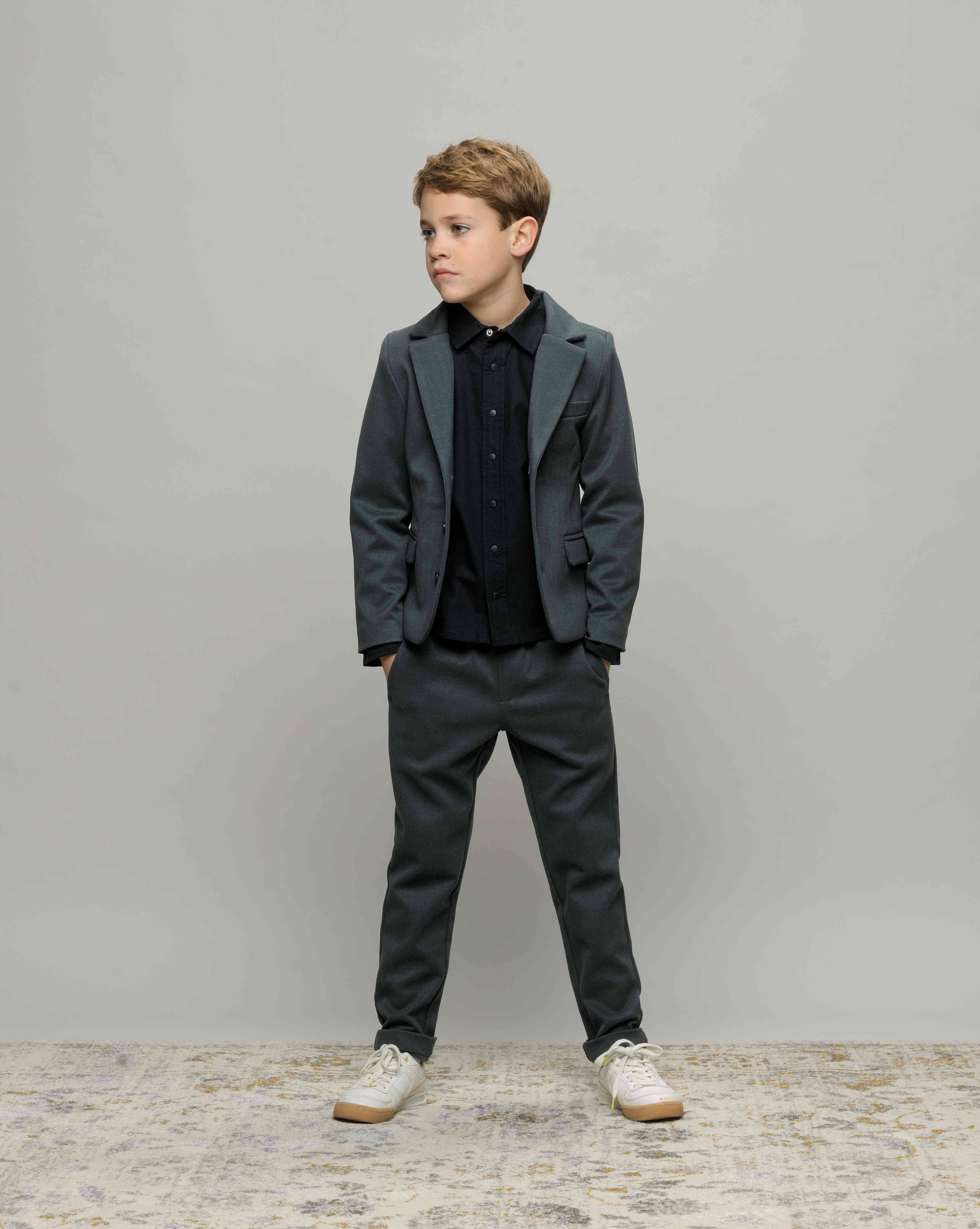 Le Chic Garcon colbert ABEL blauwgrijs