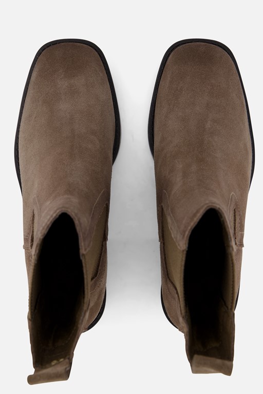 Tamaris Chelsea boots taupe Textiel