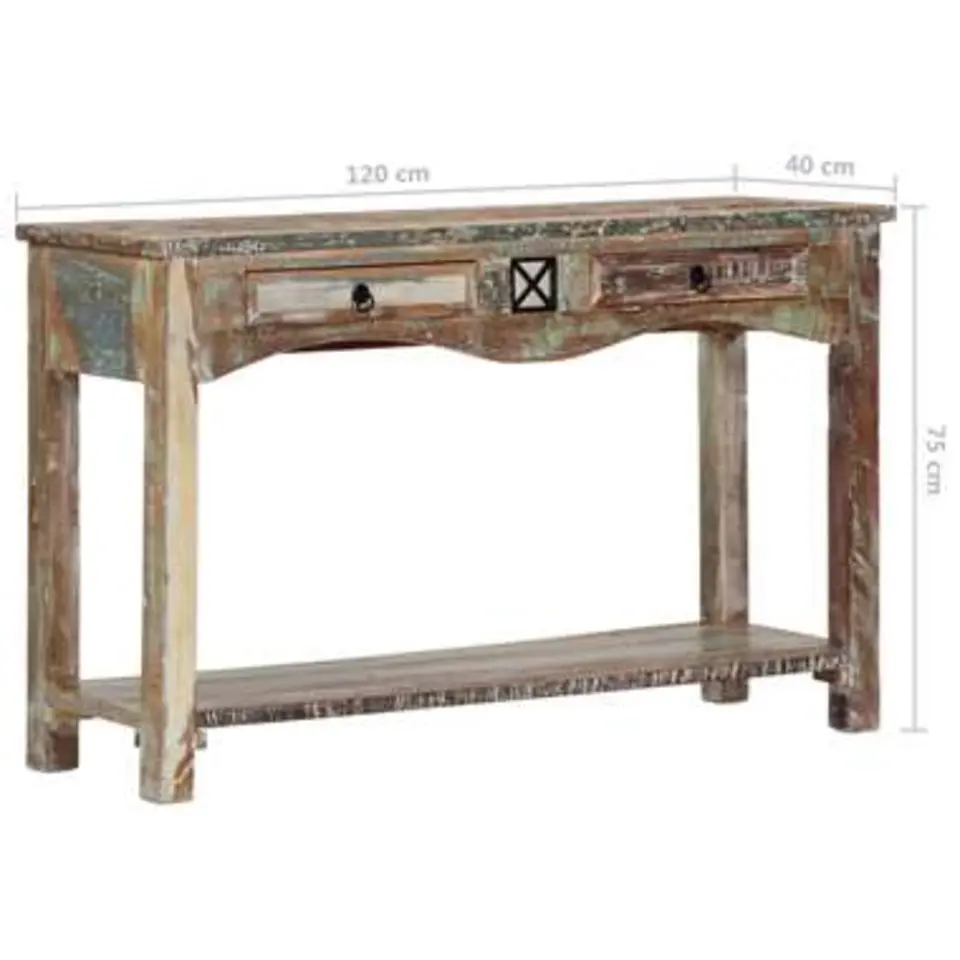 vidaXL - Wandtafel - Multikleur - Hout