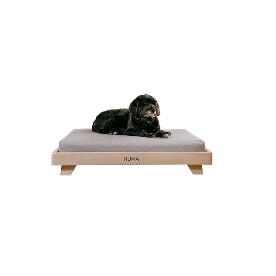 Cama de madeira personalizada para cães Micupets Big Koda