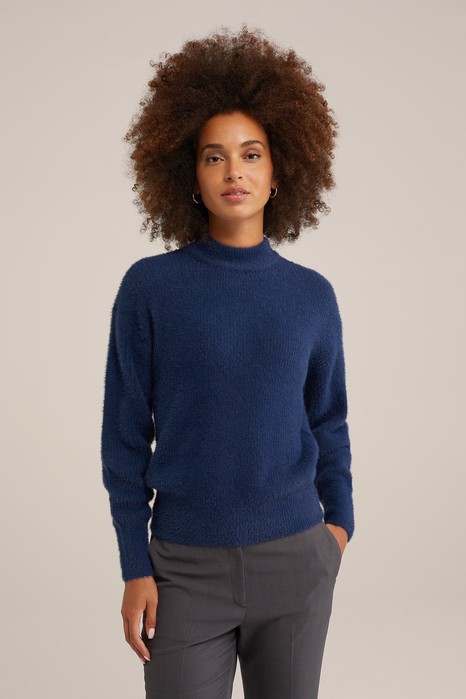 gebreide trui WE Fashion Blauw