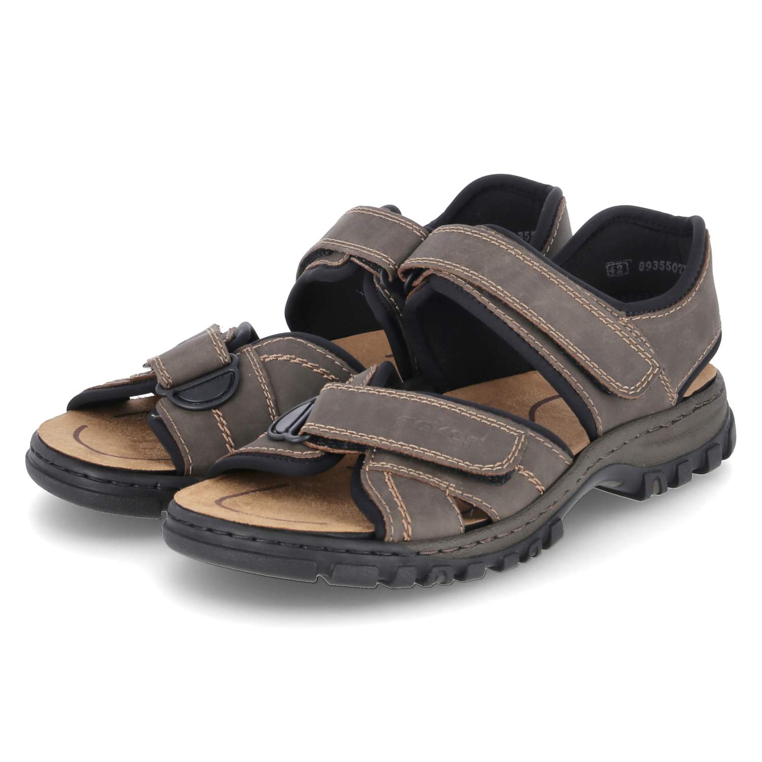 Rieker Sandalen - tabak/schwarz