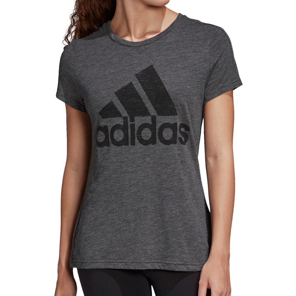 Adidas T-shirt Gris Femme Adidas Winners