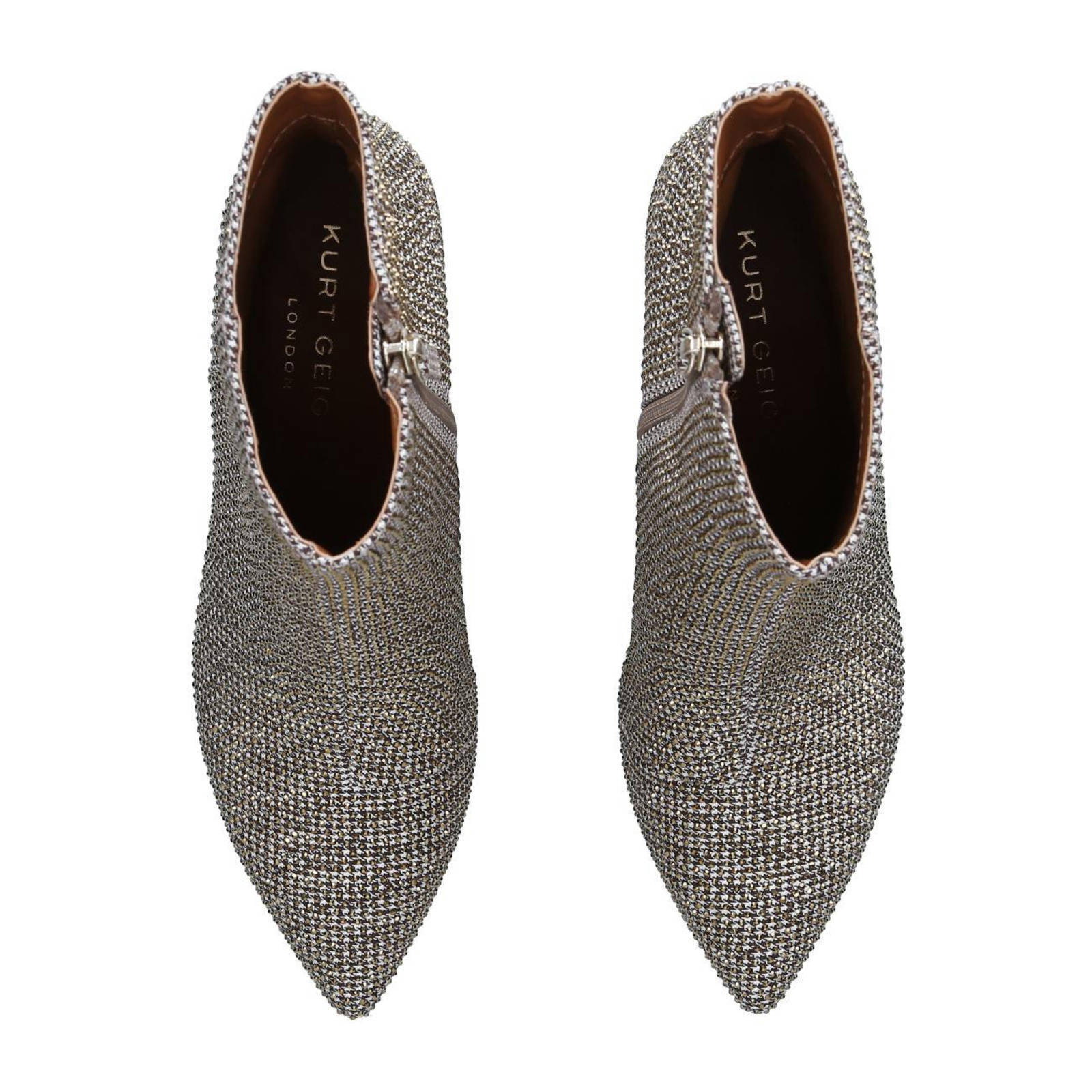 Kurt Geiger Burlington  enkellaarzen beige/goud